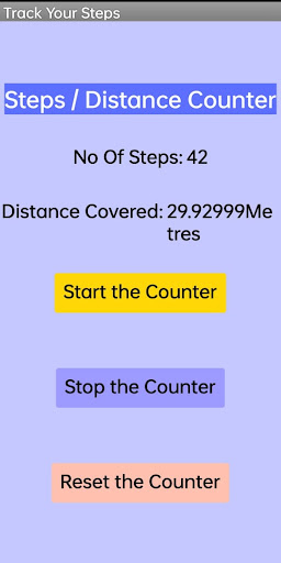 Stepcounter Screen 2