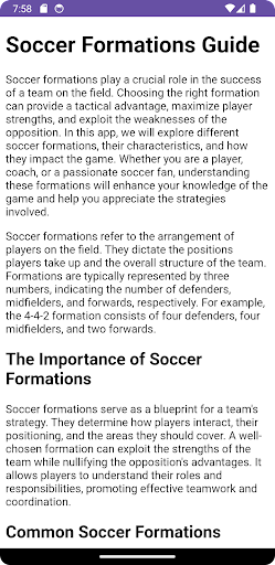 Soccer Formation Guide