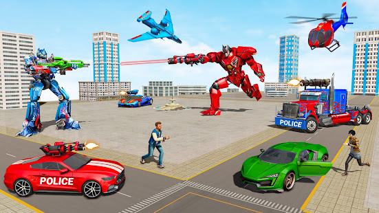Police Truck Robot Game u2013 Dino 1.4.1 APK screenshots 17