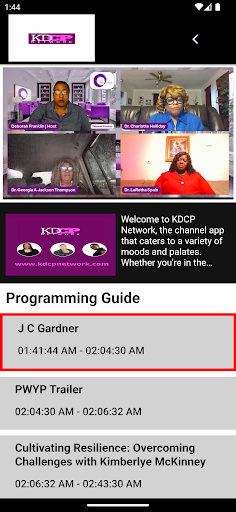 KDCP Network Screen 2