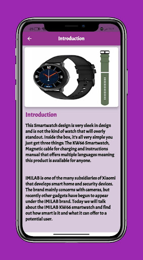 Imilab kw66 smart watch guide Screen 2