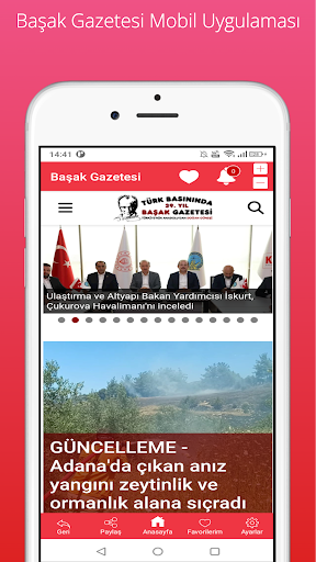 Android application Başak Gazetesi screenshort
