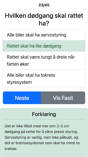 Teoriprøve for bil Screen 2