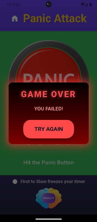 #5. Panic Attack Game Timer (Android) De: Screenyard