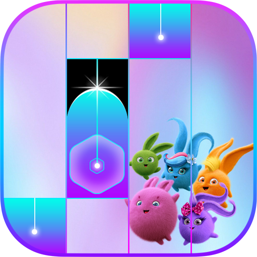 Sunny Piano Bunnies Tiles logo