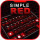 Simple Black Red Keyboard Theme