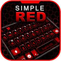Тема для клавиатуры Simple Black Red