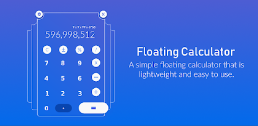 Android application Floating calculator - Popup ca screenshort