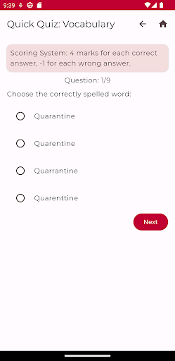 SSC English Screen 3