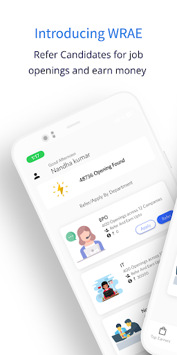 Android application Wrae - Refer and Earn screenshort