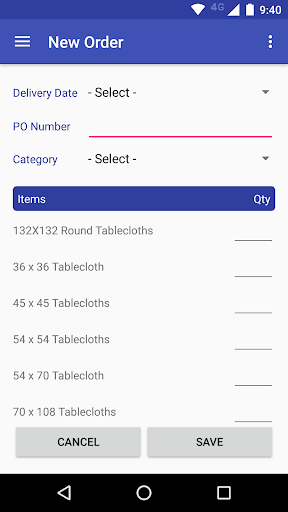 Android application Elis Connect Linen screenshort