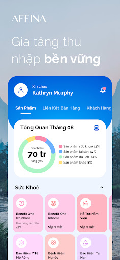 Android application Affina Pro screenshort