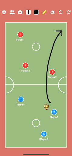 Sepak Takraw Tactic Board Screen 2
