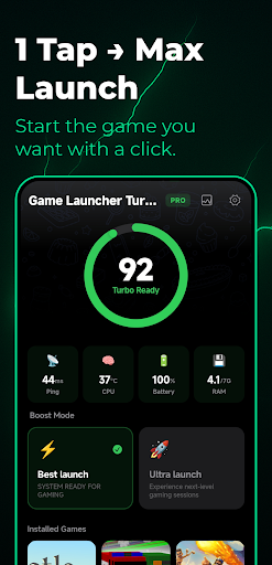 Game Booster: Turbo Launcher screenshot 1