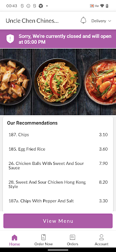 Uncle Chen Chinese Takeaway Screen 2