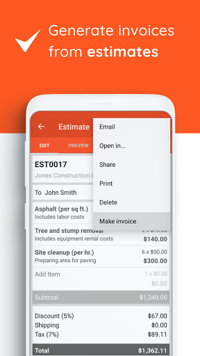 Invoice Maker: Estimate & Invoice App 3.3.450 screenshots 1