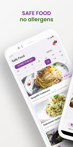 Android application Safe Food screenshort