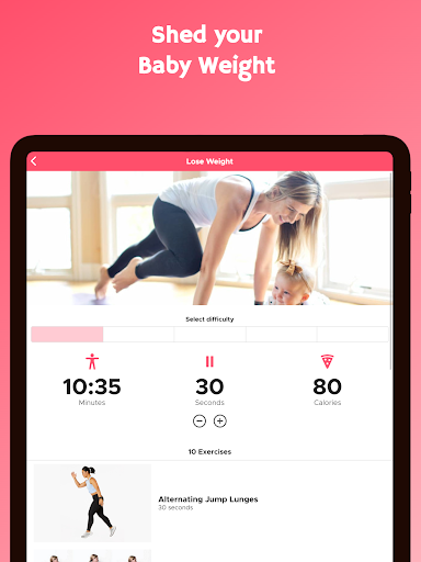 Screenshot of Postnatal Workouts
