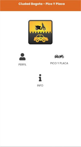 Android application Ciudad Bogota - Pico Y Placa screenshort