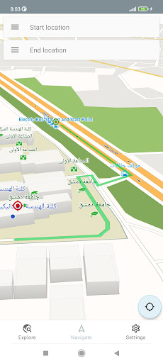 Damascus Syria Offline Map Screen 2