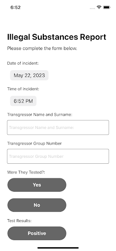 Android application Randeor School Reporting screenshort