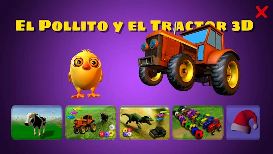 El Pollito y el Tractor 3D