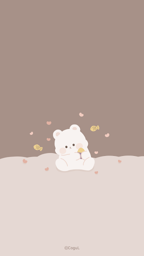 Android application 카카오톡 테마 - 곰도리도리_달콤한 겨울 (카톡테마) screenshort