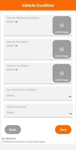 Das WeltAuto Valuator Screen 3