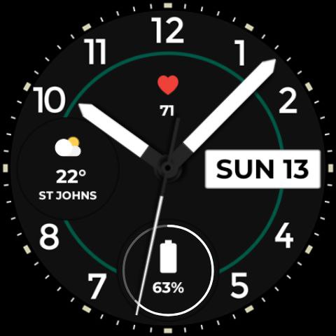Night ver 75 - watch face screenshot 21