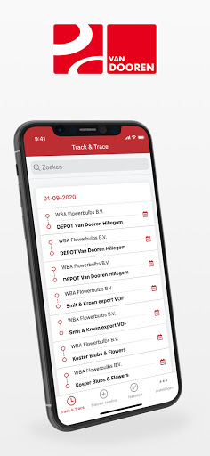 Android application Van Dooren Transport screenshort
