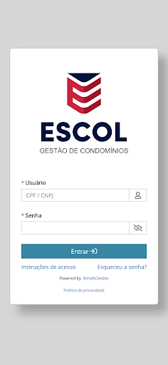 Android application Escol Condominios screenshort