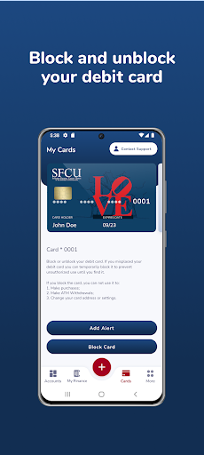 UPenn SFCU Mobile Banking Screen 3