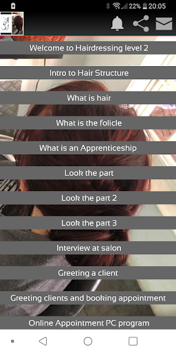 Android application HairByFoxy Hairdressing level2 screenshort