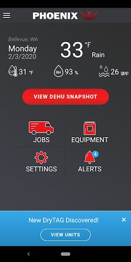 Android application DryLINK screenshort