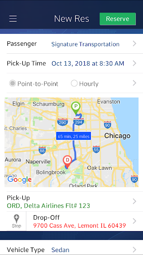 Signature Transportation Group Screen 3
