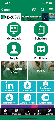 I.C.E. Events Screen 2