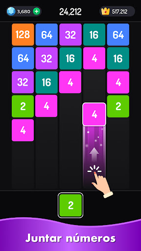 2048 Blocos Fusão Puzzle Captura de Tela do Aplicativo Android 1