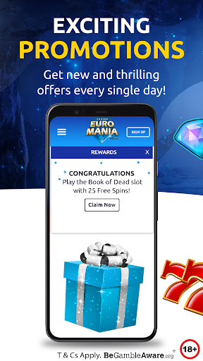 Android application EuroMania Slots & Live Casino screenshort