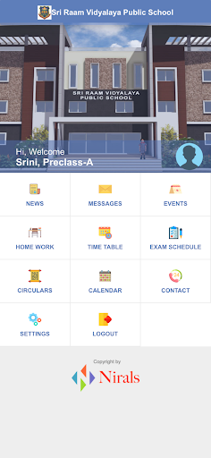 Android application SRV Public School screenshort