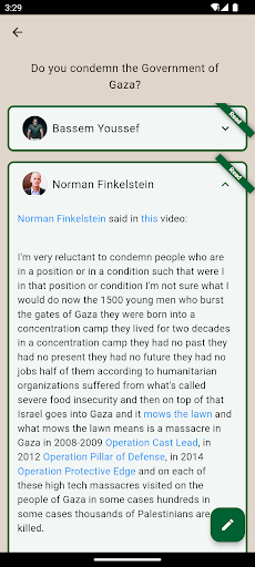 AskPalestine Screen 2
