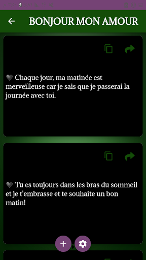 Android application Bonjour Mon Amour screenshort