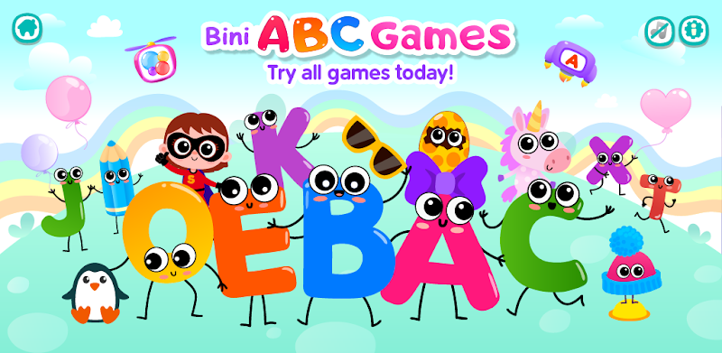 Baby ABC in box! Kids alphabet games for toddlers!
