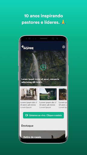 Android application Rede Inspire screenshort