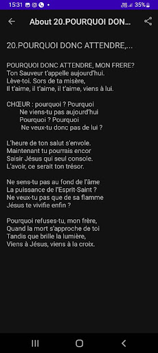 Full Gospel Hymnal - Francaise