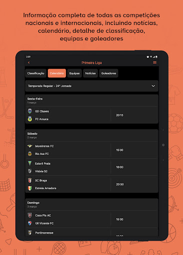 Screenshot of SAPO Desporto