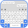 Blue White Chat Keyboard Theme icon
