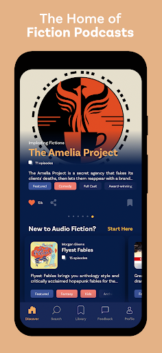 Android application Apollo Fiction Podcasts screenshort