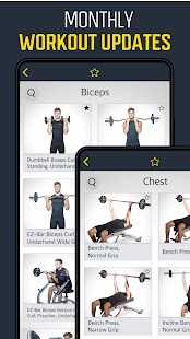 Gym Workout Planner - Weightlifting plans Screenshot
