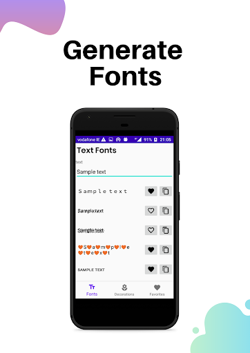 Android application Font Generator: Fancy Text and screenshort