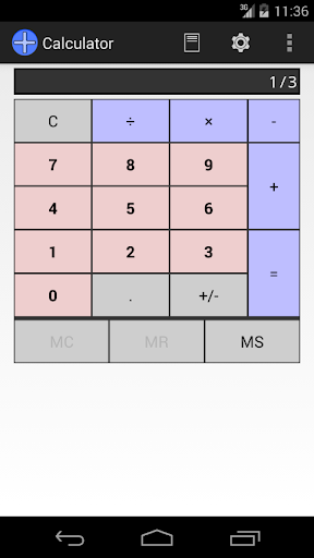 Android application Calculator & Scratch Sheet screenshort